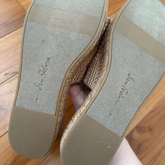 NO BOX Wome Sam Edelman Wendi Platform Slide Sandals in Beige Size 8 - Picture 3 of 8